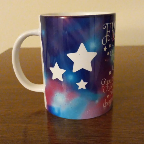 π 15oz "Friends Are Like Stars" (3 Star Design) Gift Mug π - Picture 2 of 4